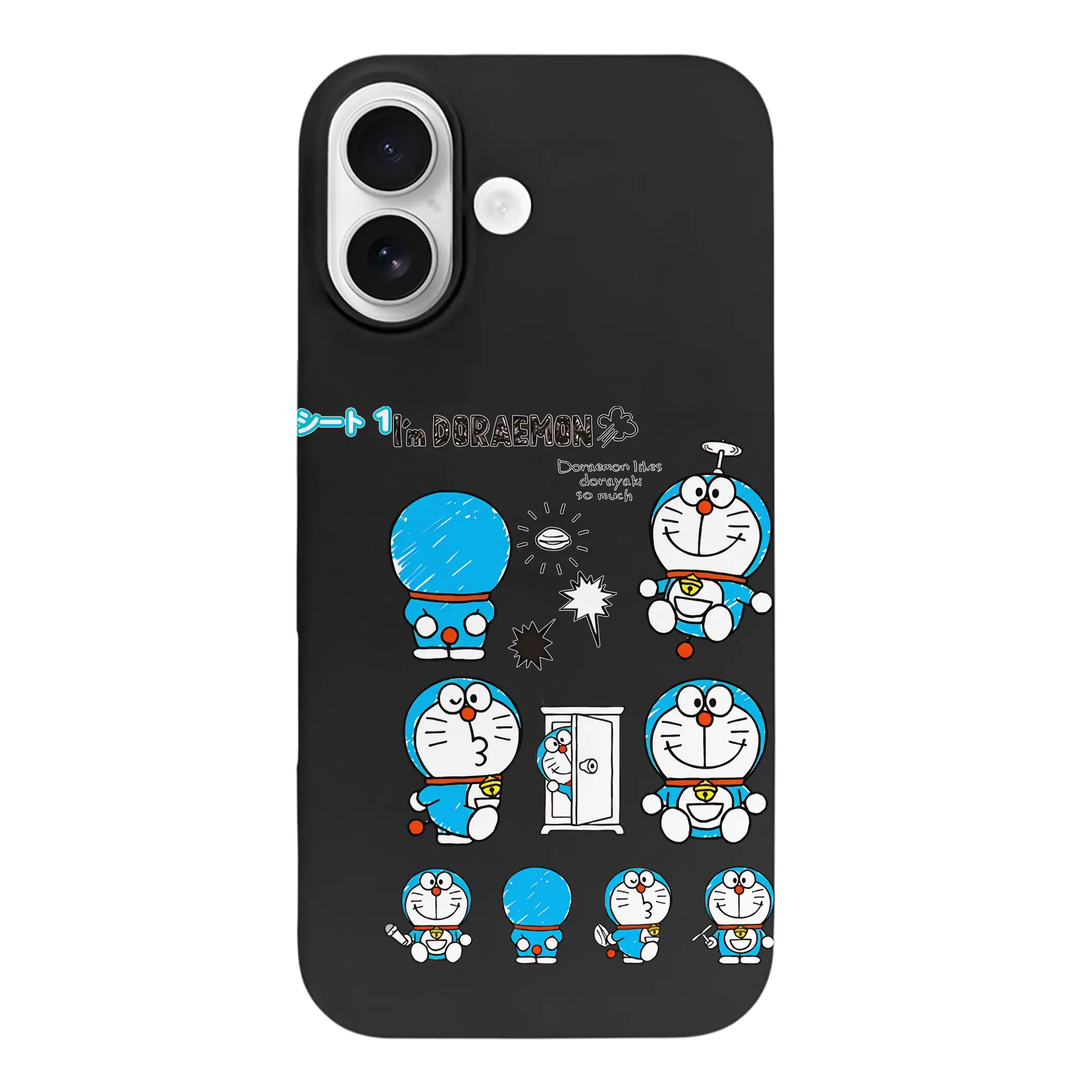 ドラえもん グッズドラえもん - iPhone 17 シリーズ シリコンケース 薄型 耐衝撃 指紋防止 ソフトタッチカバー 精密フィット 傷防止 保護ケース iPhone 17/17 Air/17 Pro/17 Pro Max 対応